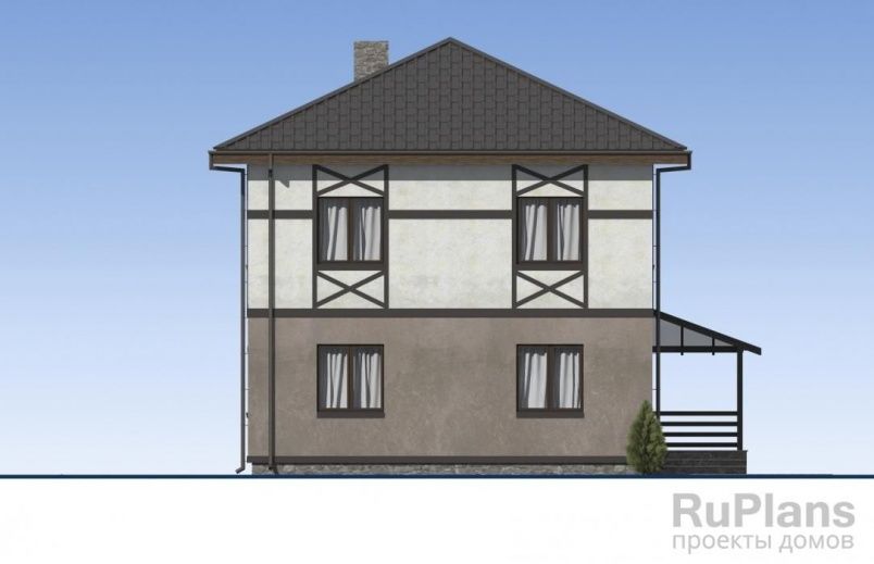 Проект блочного дома №377 на заказ