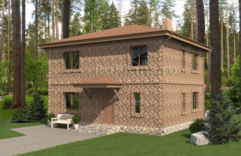 Проект блочного дома №775 на заказ