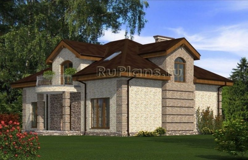 Проект кирпичного дома №505 на заказ