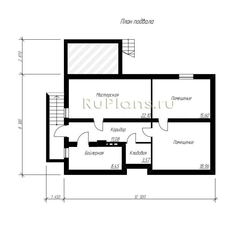 Проект блочного дома №477 на заказ