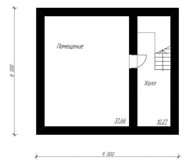 Проект блочного дома №912 на заказ