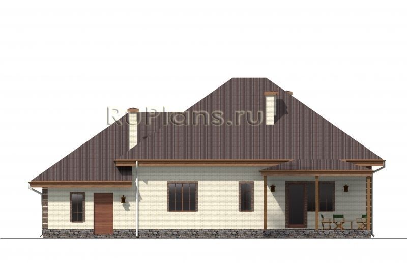 Проект кирпичного дома №383 на заказ