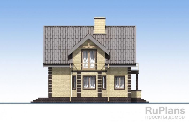 Проект кирпичного дома №595 на заказ