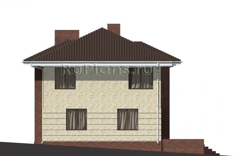 Проект кирпичного дома №494 на заказ