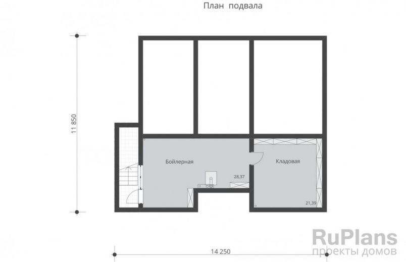 Проект блочного дома №616 на заказ