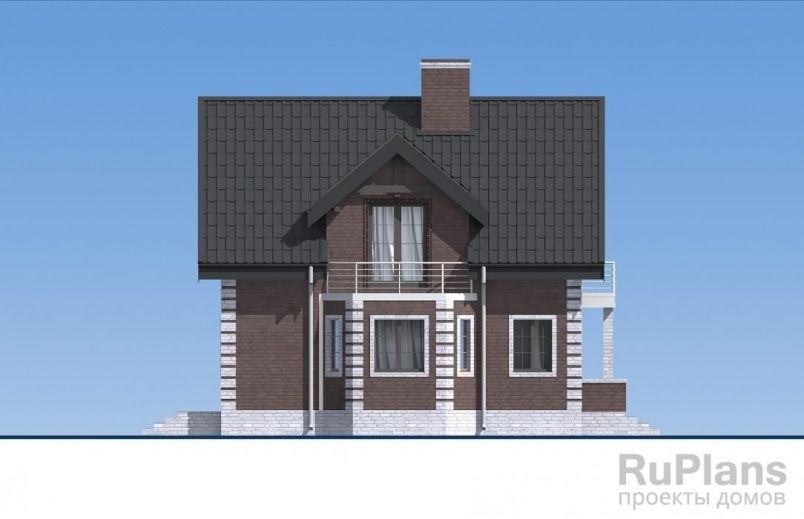 Проект кирпичного дома №863 на заказ