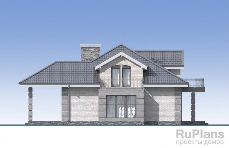 Проект кирпичного дома №491 на заказ
