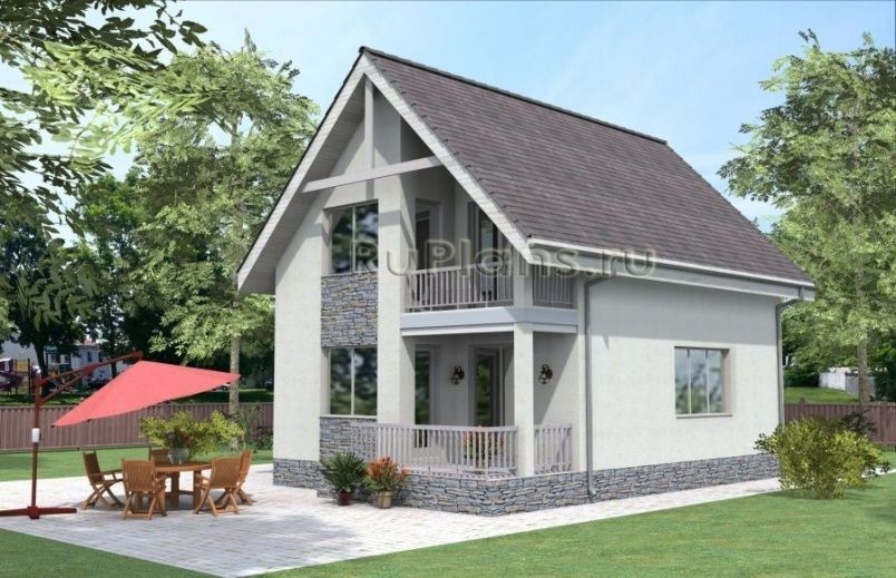 Проект каркасного дома №386 на заказ