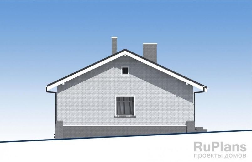 Проект блочного дома №861 на заказ