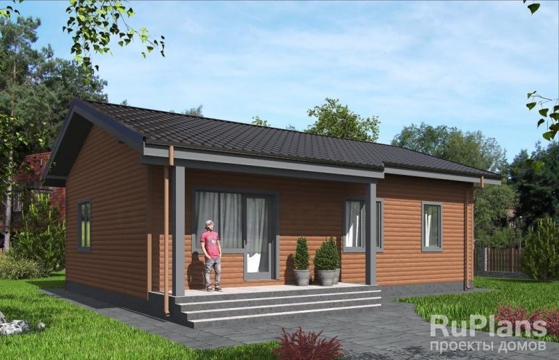 Проект каркасного дома №765 на заказ