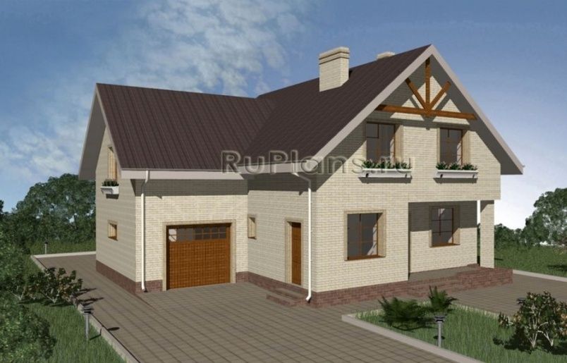 Проект кирпичного дома №334 на заказ