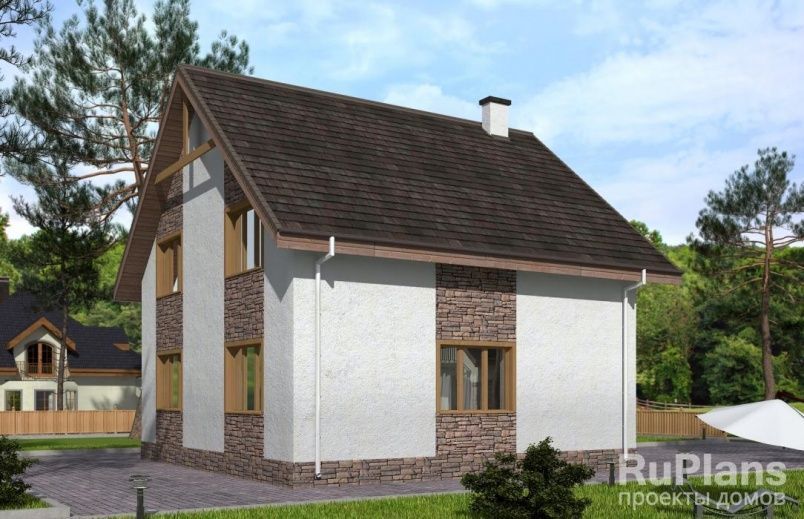 Проект блочного дома №384 на заказ