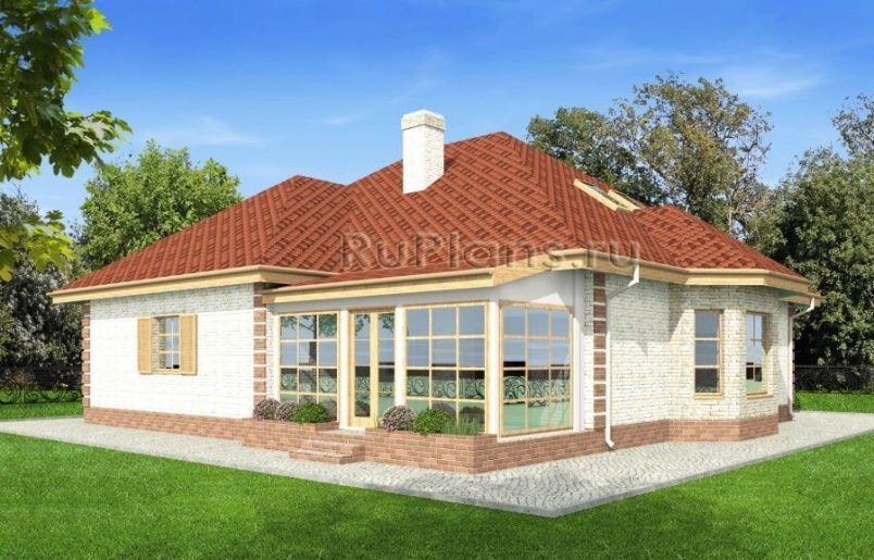 Проект блочного дома №418 на заказ