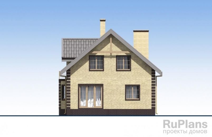 Проект кирпичного дома №563 на заказ