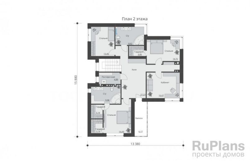 Проект кирпичного дома №397 на заказ