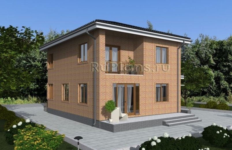 Проект блочного дома №492 на заказ