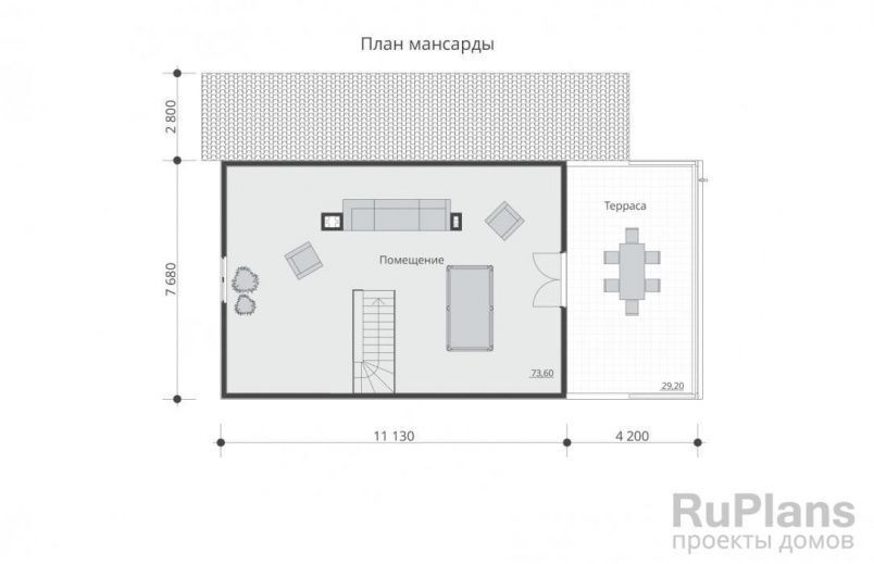 Проект каркасного дома №328 на заказ