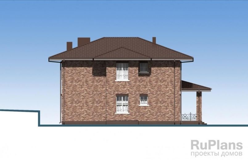 Проект кирпичного дома №256 на заказ
