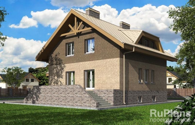 Проект кирпичного дома №508 на заказ