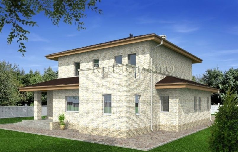 Проект кирпичного дома №497 на заказ