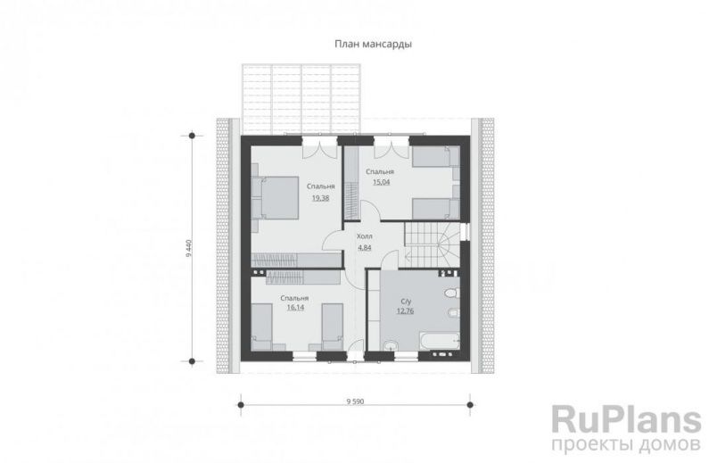 Проект блочного дома №91 на заказ