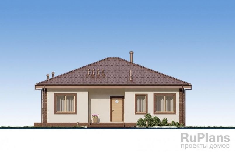 Проект блочного дома №616 на заказ