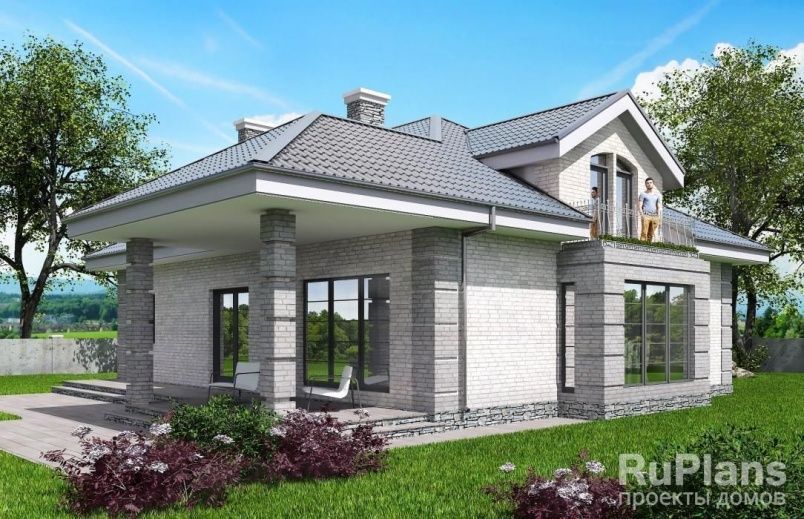 Проект кирпичного дома №491 на заказ