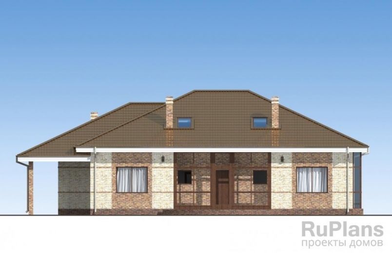 Проект кирпичного дома №333 на заказ