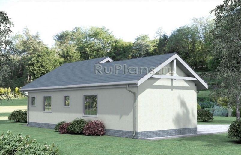 Проект каркасного дома №624 на заказ