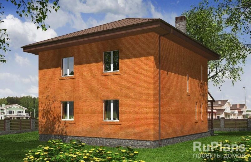 Проект кирпичного дома №528 на заказ