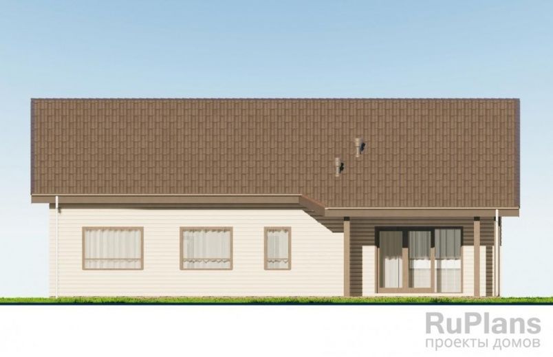 Проект каркасного дома №542 на заказ