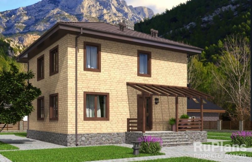 Проект блочного дома №407 на заказ