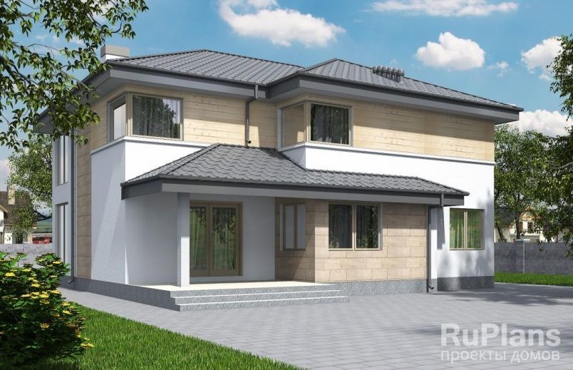 Проект кирпичного дома №397 на заказ