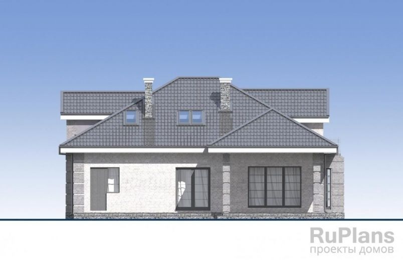 Проект кирпичного дома №491 на заказ