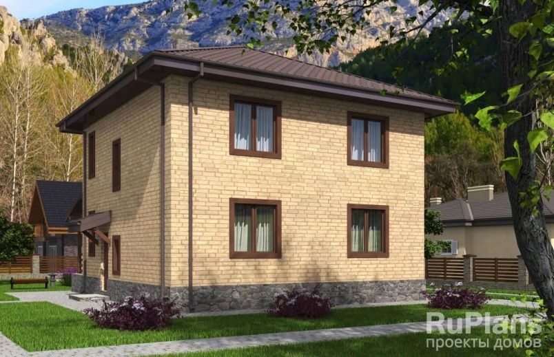 Проект блочного дома №407 на заказ