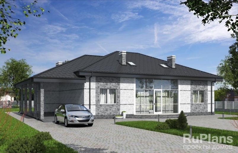 Проект кирпичного дома №585 на заказ