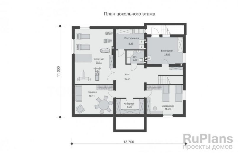 Проект кирпичного дома №502 на заказ
