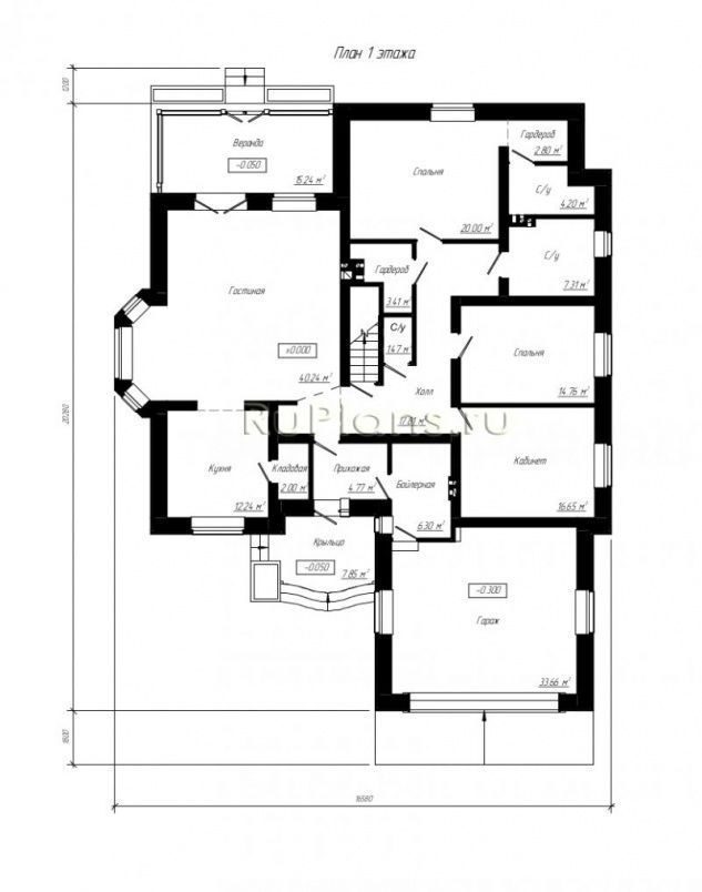 Проект блочного дома №418 на заказ