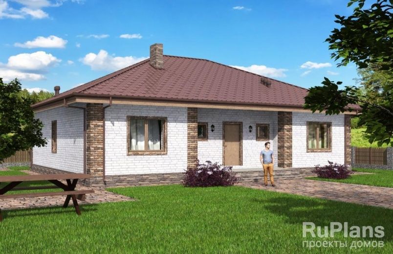 Проект блочного дома №539 на заказ