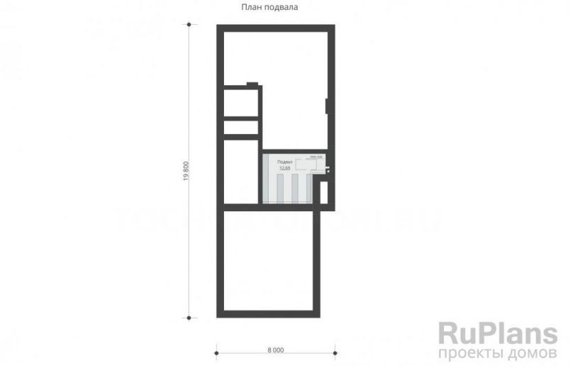 Проект блочного дома №162 на заказ