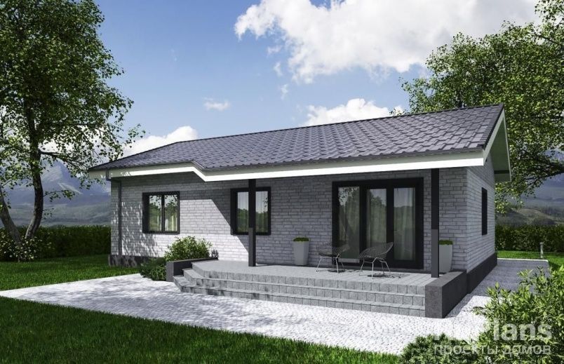 Проект блочного дома №77 на заказ