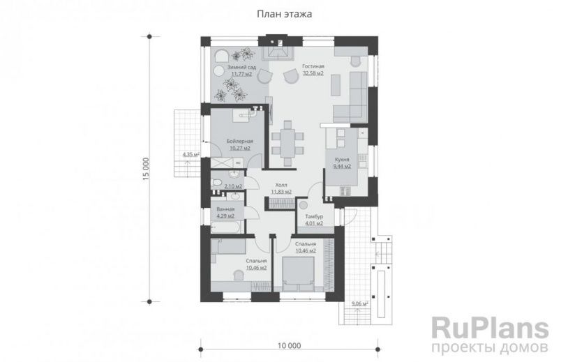 Проект кирпичного дома №367 на заказ