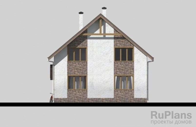 Проект блочного дома №384 на заказ
