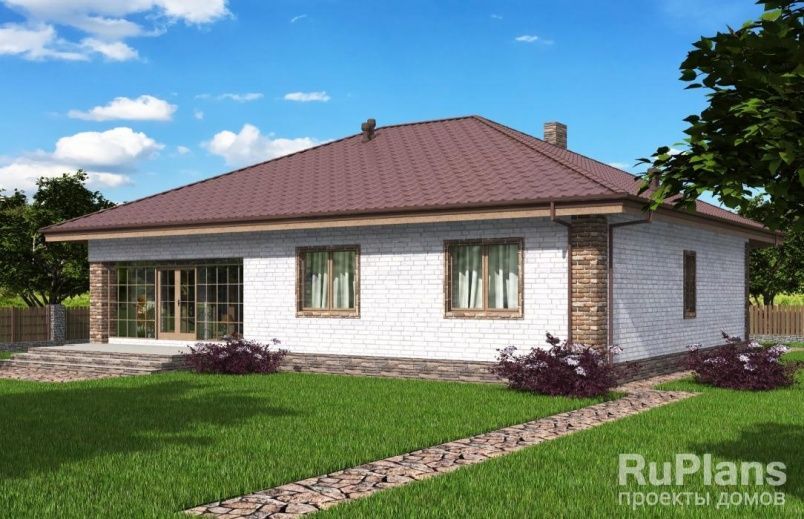 Проект блочного дома №539 на заказ