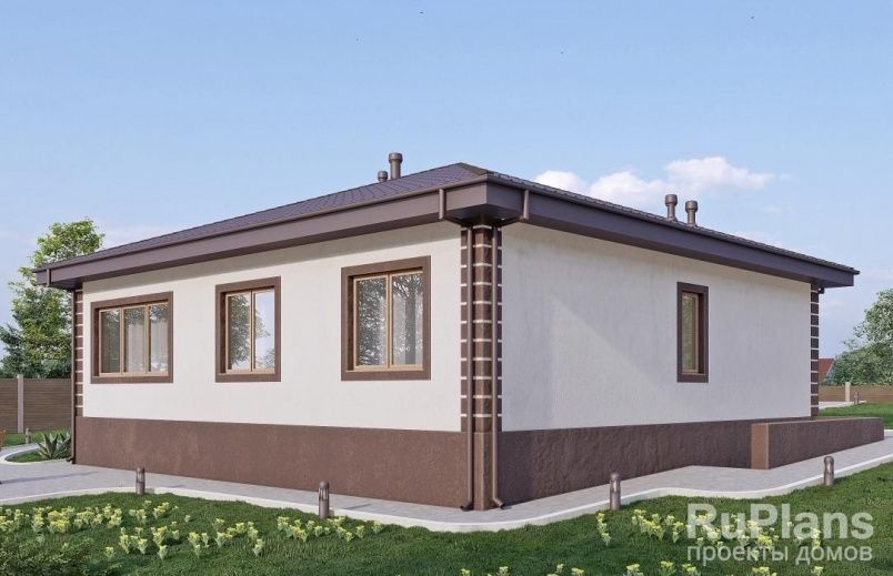 Проект блочного дома №616 на заказ