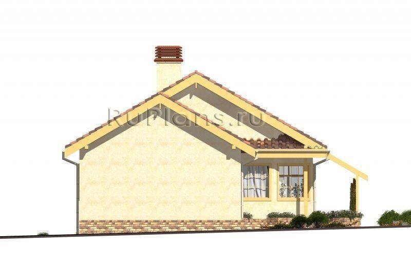 Проект блочного дома №886 на заказ