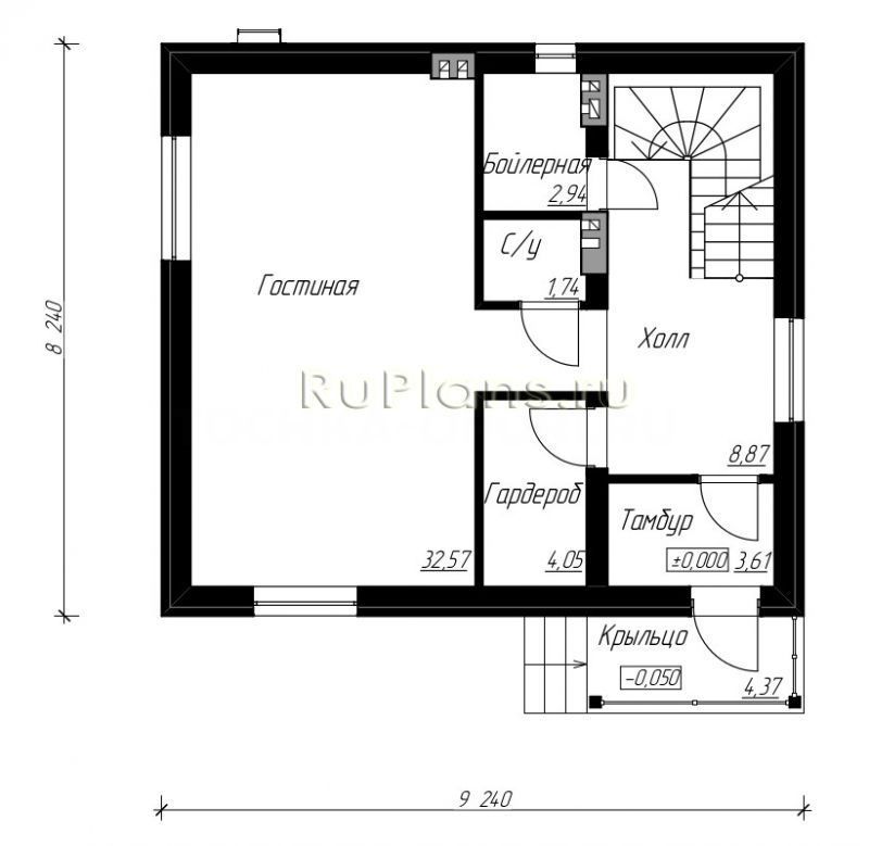 Проект блочного дома №912 на заказ