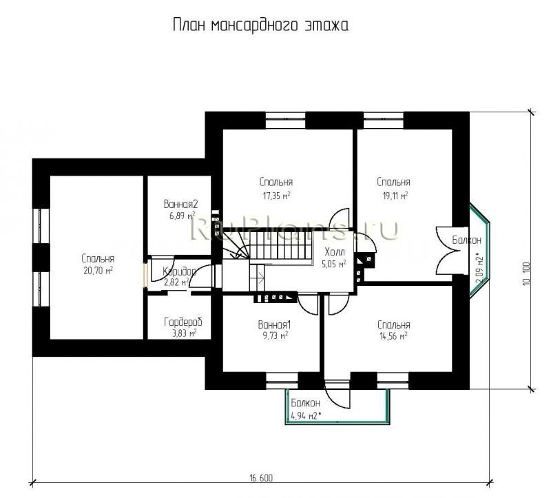 Проект кирпичного дома №342 на заказ