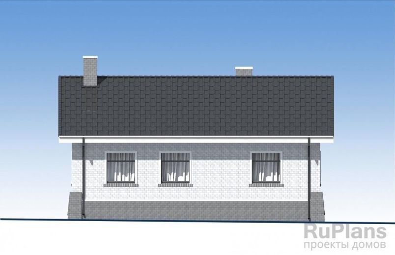 Проект блочного дома №861 на заказ