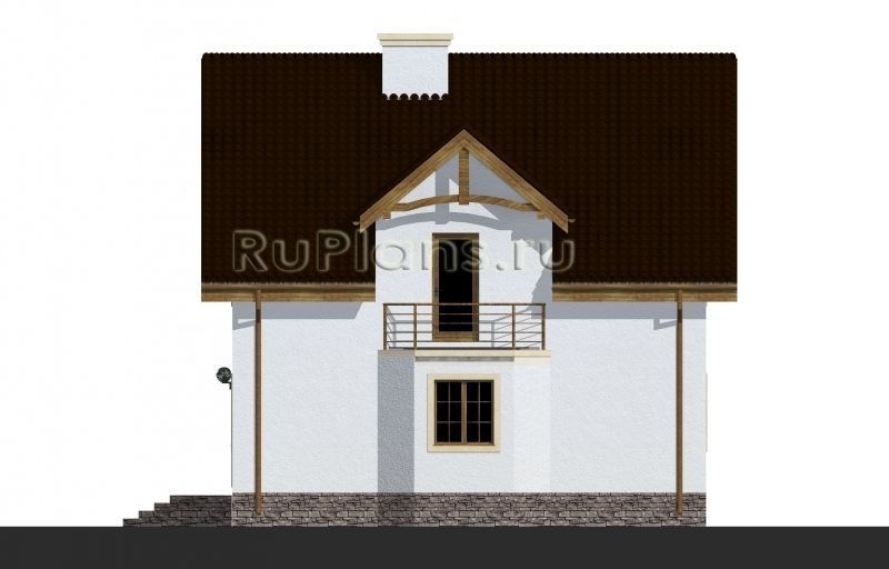 Проект кирпичного дома №487 на заказ